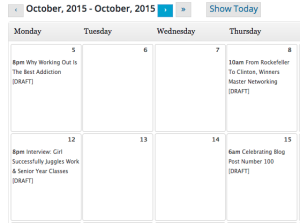 WordPress Editorial Calendar plugin