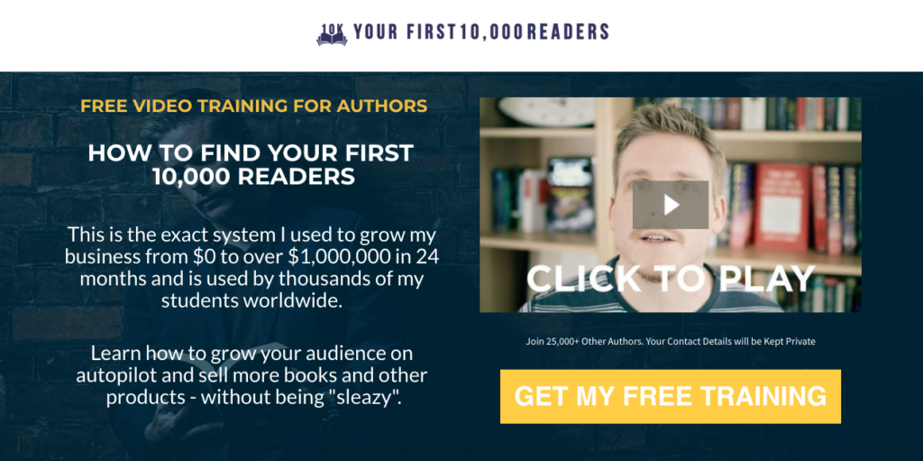 Your first 10k readers website.